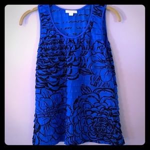Blue and black Erin London tank